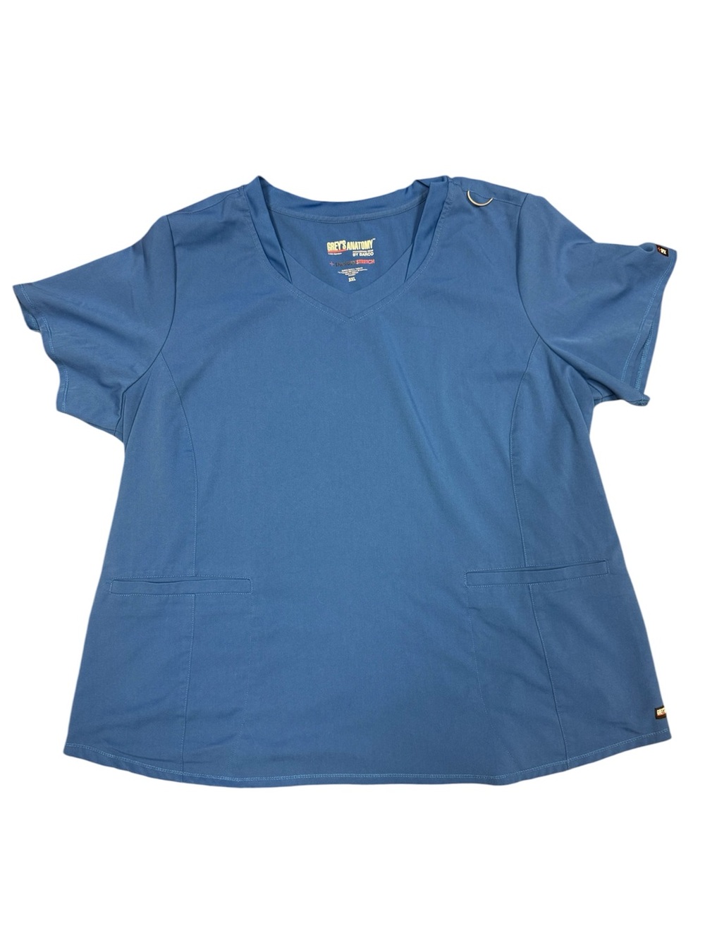 Grey’s Anatomy by Barco Stretch Scrub Top Women’s 3XL – Royal Blue, EUC